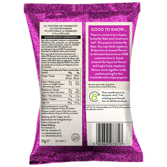 Afbeelding 2 voor Raspberry & Liquorice Popcorn - 21g