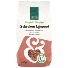 Afbeelding 1 voor Biologisch Gebroken Lijnzaad - 400g