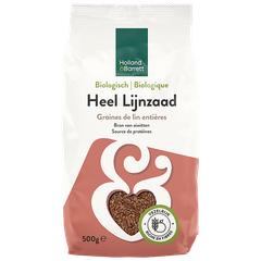 Afbeelding 1 voor Biologisch Heel Bruin Lijnzaad - 500g