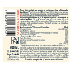 Afbeelding 2 voor G’nger Energy Juice - 200ml