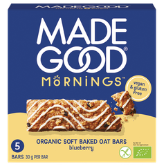 Afbeelding 1 voor MadeGood Mornings Blueberry Oat Bars - 5x30g