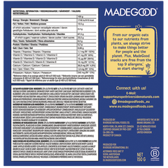 Afbeelding 2 voor MadeGood Mornings Blueberry Oat Bars - 5x30g