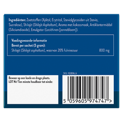 Afbeelding 2 voor Shilajit 20% Fulvinezuur Poeder Met Kokossmaak - 15 sachets