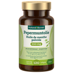 Afbeelding 1 voor Pepermuntolie 200mg - 120 softgels