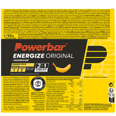 Afbeelding 2 voor Energize Bar Original 2:1 Carb Banana Punch - 55g