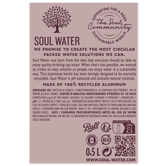 Afbeelding 2 voor Soul Water Bruisend Mineraalwater Fles - 500 ml