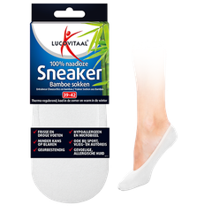 Afbeelding 1 voor 100% Naadloze Sneaker Bamboesokken Wit 39-42