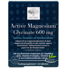 Afbeelding 1 voor Active Magnesium™ Glycinate 600 mg - 60 tabletten