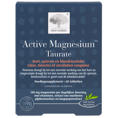 Afbeelding 1 voor Active Magnesium Taurate - 60 tabletten