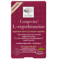 Afbeelding 1 voor Longevita™ L-Ergothioneine - 30 tabletten
