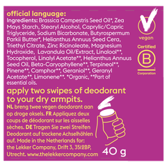 Afbeelding 3 voor Lekker Deodorant Stick Feel Floral - 40g