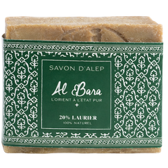 Afbeelding 1 voor Al Bara Syrische Aleppozeep Olijf + 20% Laurierbesolie - 200g