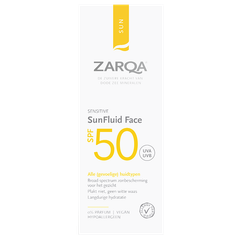 Afbeelding 2 voor ZARQA Sun Fluid Face SPF50 - 50ml