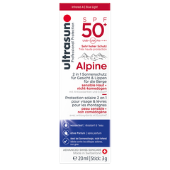 Afbeelding 2 voor Gezicht & Lippen Zonnebescherming Alpine SPF50+ - 20ml