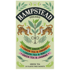 Afbeelding 1 voor Hampstead Groene Thee Assortiment 4 Smaken - 4x5 zakjes