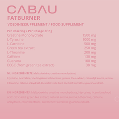 Afbeelding 3 voor Fatburner Strawberry - 300g