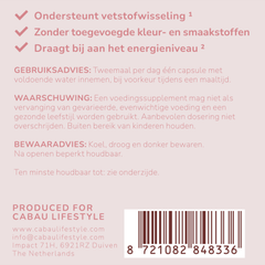 Afbeelding 4 voor Fatburner Support - 60 capsules