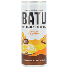 Afbeelding 1 voor BATU Kombucha Ginger & Lemon - 250ml