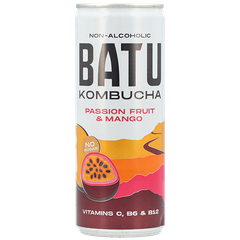Afbeelding 1 voor BATU Kombucha Passion Fruit & Mango - 250ml