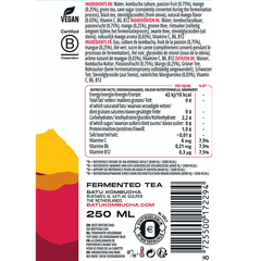 Afbeelding 2 voor BATU Kombucha Passion Fruit & Mango - 250ml
