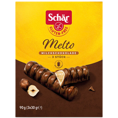 Afbeelding 1 voor Melto Chocoladereep Glutenvrij  - 3x30g