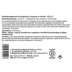 Afbeelding 2 voor MetaMag Poeder Perziksmaak - 227g