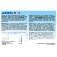 Afbeelding 3 voor MetaRelax Night - 60 tabletten