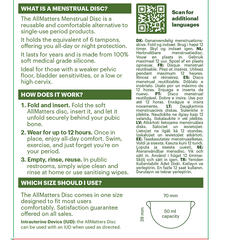Afbeelding 3 voor Menstrual Disc - 1 stuk