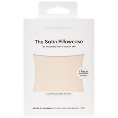 Afbeelding 1 voor VeganBoost Satin Pillowcase Cappuccino Foam