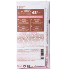 Afbeelding 2 voor Mild Dark Creamy Hazelnuts Colombia 48% - 80g