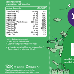 Afbeelding 3 voor Kids Multivitamine Aardbei - 60 gummies