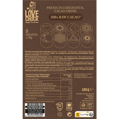 Afbeelding 3 voor Lovechock Premium Ceremonial Cacao Drink 100% Raw Cacao - 8x20g