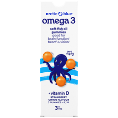 Afbeelding 1 voor Omega 3 Soft Fish Oil Gummies Vitamine D Strawberry Citrus - 3 gummies