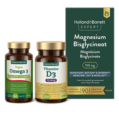 Afbeelding 1 voor Vegan Daily Essentials Bundel - Omega 3, Magnesium & Vitamine D3