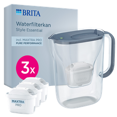 Afbeelding 1 voor BRITA Style Essential Waterfilterkan Stoneblue - 2,4L - Incl. 3x Maxtra Pro Waterfilter