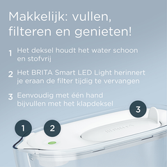 Afbeelding 4 voor BRITA Style Essential Waterfilterkan Stoneblue - 2,4L - Incl. 3x Maxtra Pro Waterfilter