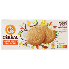 Afbeelding 1 voor Céréal Kokos Koekjes Zonder Suiker - 132g