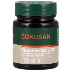 Afbeelding 1 voor Bonusan Vitamine D3 & K2 - 60 softgels