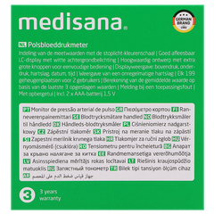 Afbeelding 3 voor Medisana BW 345 Bloeddrukmeter Pols - 1 stuk