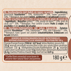 Afbeelding 2 voor Crunchy Hazelnut & Date Spread - 180g