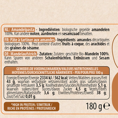 Afbeelding 2 voor 100% Almond Spread - 180g