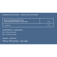 Afbeelding 3 voor L-Glutamine Poeder - 250g