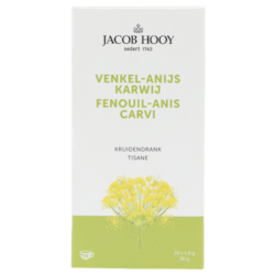 Jacob Hooy Fenouil-anis-carvi d'infusion (20 sachets)