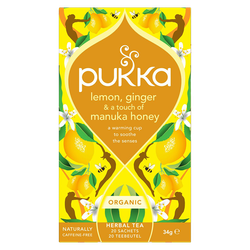 Pukka Lemon, Ginger & Manuka Honey – 20 theezakjes