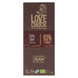 Lovechock Extra Dark 93% Cacao Bio - 70g