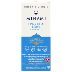 MINAMI EPA + DHA + Vitamine D3 Vloeibaar - 100ml