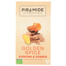Piramide Golden Spice Kurkuma & Gember - 20 theezakjes