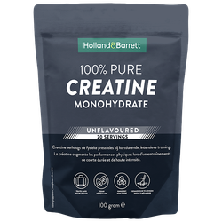 Holland & Barrett 100% Puur Creatine Monohydraat Reisverpakking - 100g