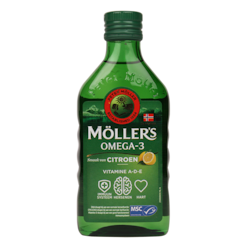 Möller's Oméga-3 Huile de Foie de Morue Citron - 250 ml