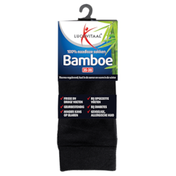 Lucovitaal Bamboe Sokken Zwart 35-38